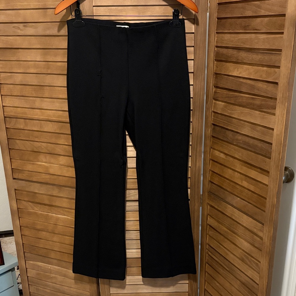 Maeve Elegant Black Flare Pants